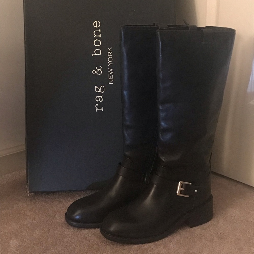 NIB Rag & Bone Black Norton Boots sz 7.5  $850 reg